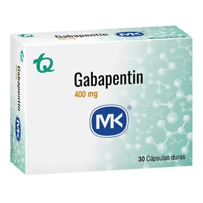 Gabapentin Mk cápsulas 400 mg caja x 30 unidades