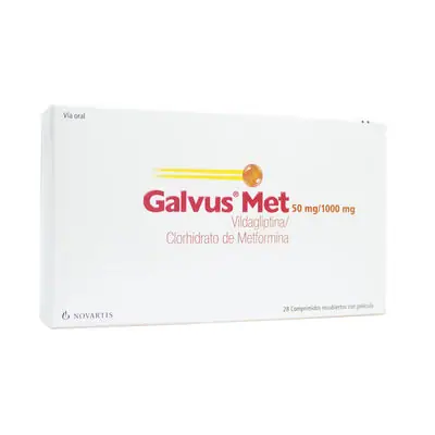Galvus Met Comprimidos 50/1000 mg caja x 28 unidades
