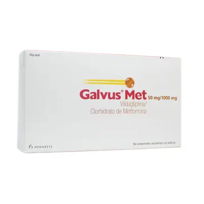 Galvus Met Comprimidos 50/1000 mg caja x 56 unidades