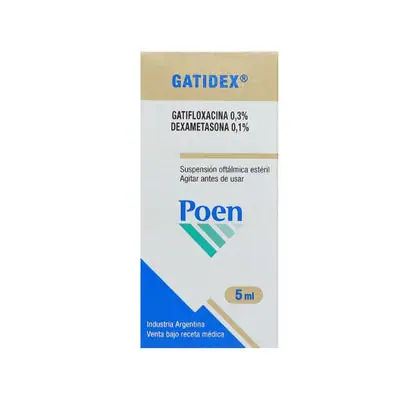 Gatidex gotas 0.1%/0.3%, caja x 5 ml