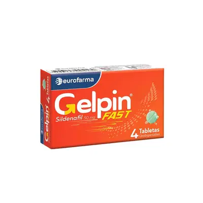 Gelpin Fast (sildenafil) tabletas 50 mg caja x 4
