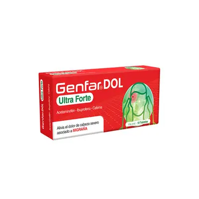 Genfardol Ultraforte tabletas Genfar, caja x 10 unidades