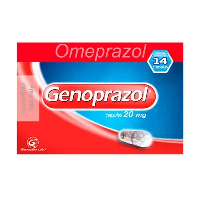 Genoprazol omeprazol 20 mg caja x 14 cápsulas