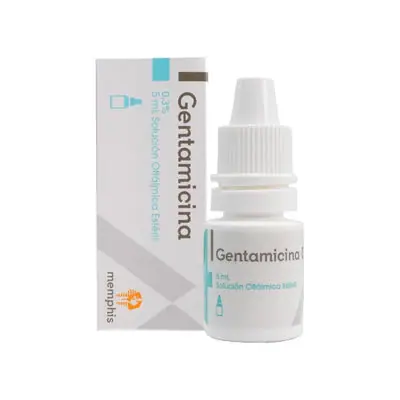 Gentamicina Memphis solución oftálmica 0.3% frasco 5 ml