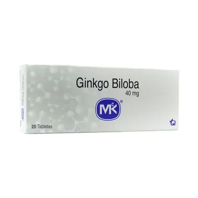 Ginkgo Biloba Mk tabletas 40 mg caja x 20 unidades