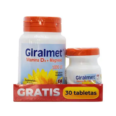 Giralmet Gts tabletas 1000 UI frasco x 100 unidades
