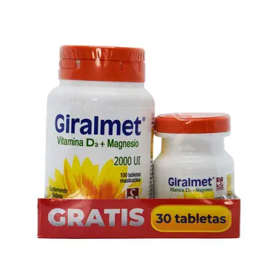 Giralmet Gts tabletas 2000 UI frasco x 100 unidades