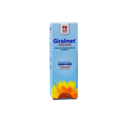 Giralmet Solución Bebible 100000 UI frasco 2 ml