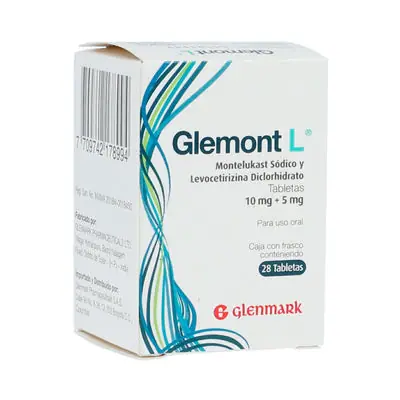 Glemont L tabletas 10 mg/5 mg, caja x 28 unidades