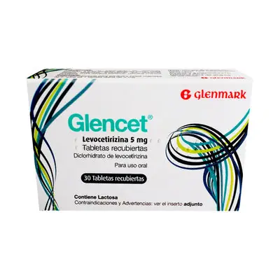 Glencet tabletas 5 mg, caja x 30 unidades