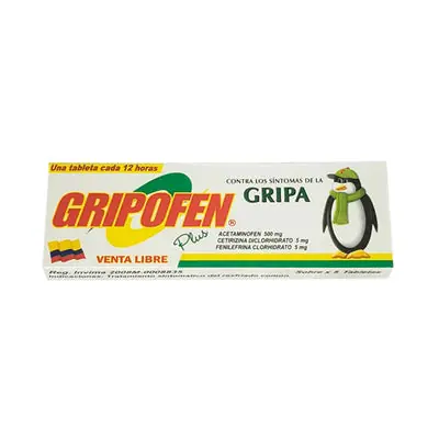 Gripofen Plus tabletas, caja x 100 unidades