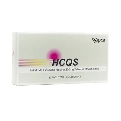 HCQS tabletas 200 mg caja x 30 unidades