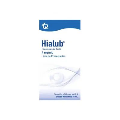 Hialub solución oftálmica 4 mg frasco 10 ml