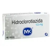 Hidroclorotiazida 12,5 mg caja x 30 tabletas