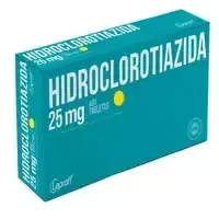 Hidroclorotiazida 25 mg caja x 30 tabletas