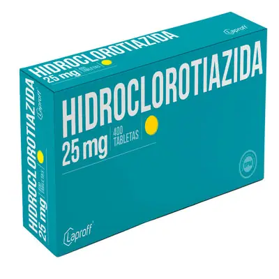 Hidroclorotiazida Laproff tabletas 25 mg, caja x 400 unidades