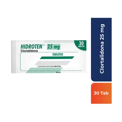 Hidroten ++++ tabletas 25 mg caja x 30 unidades