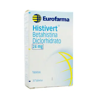 Histivert tabletas 24 mg caja x 30 unidades