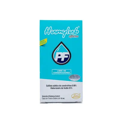 Humylub Ofteno PF gotas oftálmicas caja 10 ml