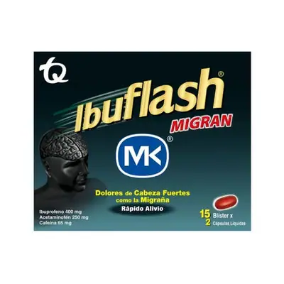 Ibuflash Migraña cápsulas blandas caja x 30 unidades