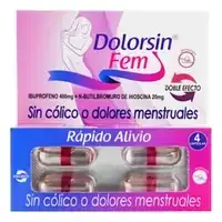 Dolorsin Fem (ibuprofeno + hioscina) caja x 36 cápsulas