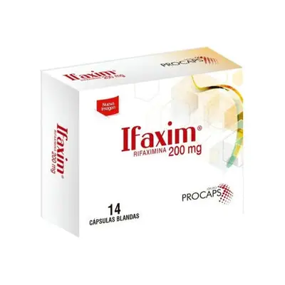 Ifaxim cápsulas 200 mg, caja x 14 unidades