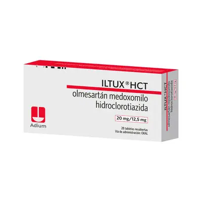 Iltux HCT 20/12,5 mg tabletas recubiertas, caja x 28 unidades