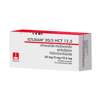 Iltuxam HCT 20/5/12,5 mg tabletas, caja x 28 unidades