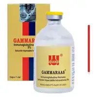 Inmunoglobulina G humana 5 % (5 g) caja x 1 vial