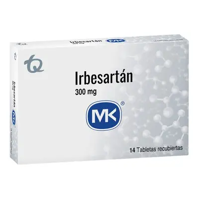 Irbesartán 300 mg caja x 14 tabletas MK
