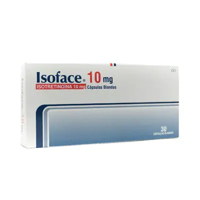 Isoface cápsulas 10 mg, caja x 30 unidades