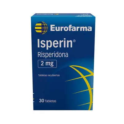 Isperin (risperidona) tabletas 2 mg caja x 30 unidades