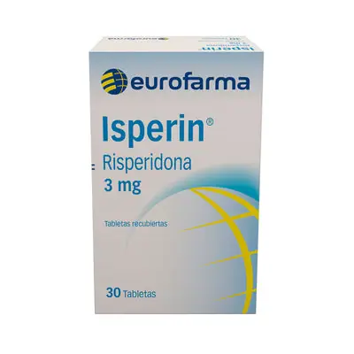 Isperin (risperidona) tabletas 3 mg caja x 30 unidades