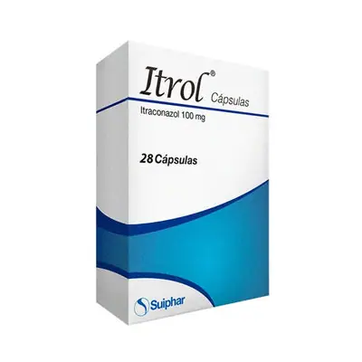 Itrol cápsulas 100 mg caja x 28 unidades