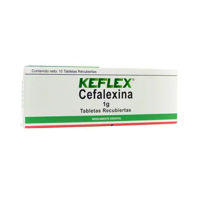 Keflex tabletas 1 g caja x 10 unidades