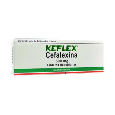 Keflex tabletas 500 mg caja x 24 unidades