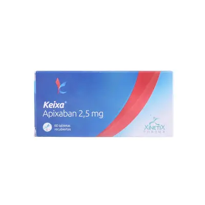 Keixa tabletas recubiertas 2,5 mg, caja x 60 unidades