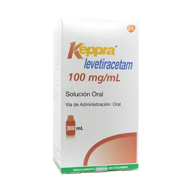 Keppra (levetiracetam) solución 100 mg, frasco 300 ml