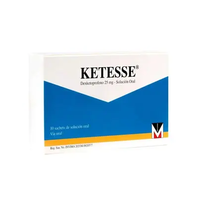 Ketesse solución oral 25 mg caja x 10 sachets
