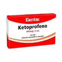 Ketoprofeno 100 mg/2 ml caja x 100 ampollas