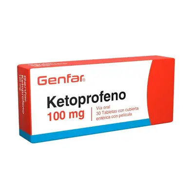 Ketoprofeno Genfar tabletas 100 mg, caja x 30 unidades