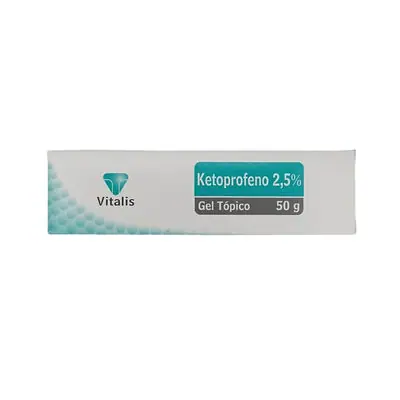 Ketoprofeno Vitalis gel 2,5 %, caja 50 g