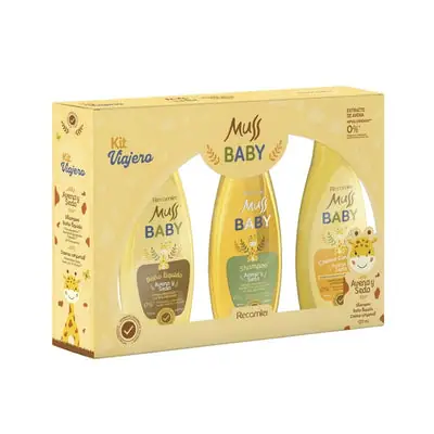 Kit Muss Baby Viajero 3 Frascos x 120 ml