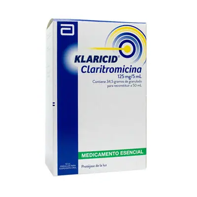 Klaricid suspensión 125 mg, caja x 50 ml