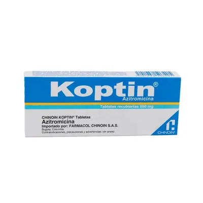 Koptin tabletas 500 mg caja x 3 unidades