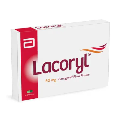 Lacoryl cápsulas 60 mg, caja x 14 unidades