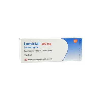 Lamictal tabletas 200 mg, caja x 30 unidades