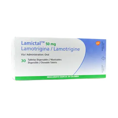 Lamictal tabletas 50 mg, caja x 30 unidades