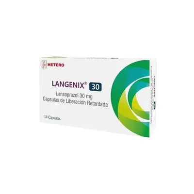 Langenix (lansoprazol) cápsulas 30 mg caja x 14 unidades