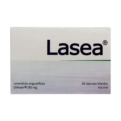 Lasea cápsulas 80 mg, caja x 28 unidades
